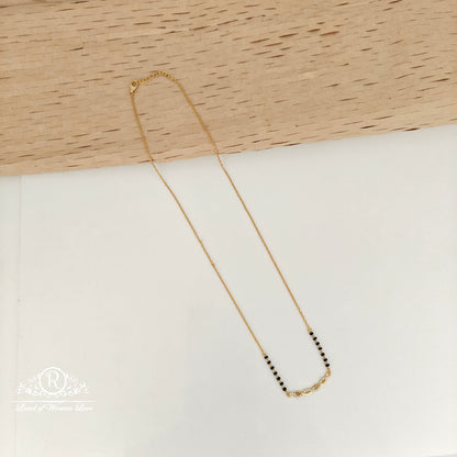 92.5 SILVER BLACK BEADS WITH PENDANT-RCVC001