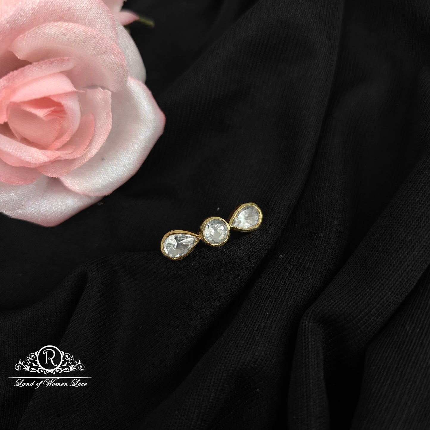 92.5 silver mossinate side locket -RCMJ266