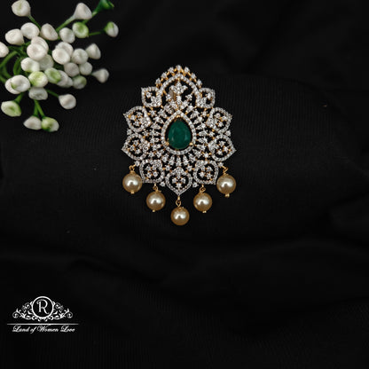 92.5 SILVER DIAMOND FINISHING   PENDANT-RCM1406