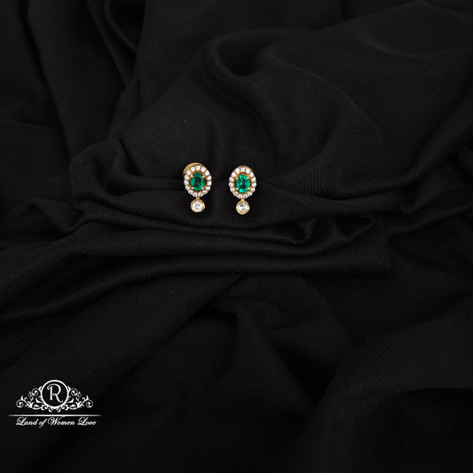 92.5-SILVER MOSSINATE EARRINGS-RCG314-1