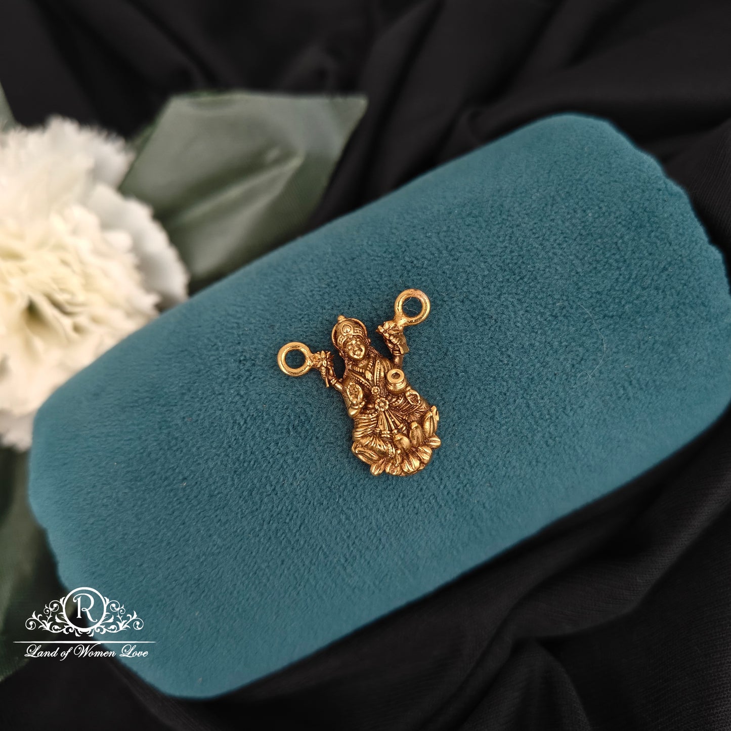 92.5-SILVER LAKSHMI DEVI MALA LOCKET -RCM1511