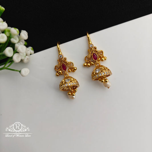 92.5 Silver Hook Model earrings-RCCP493