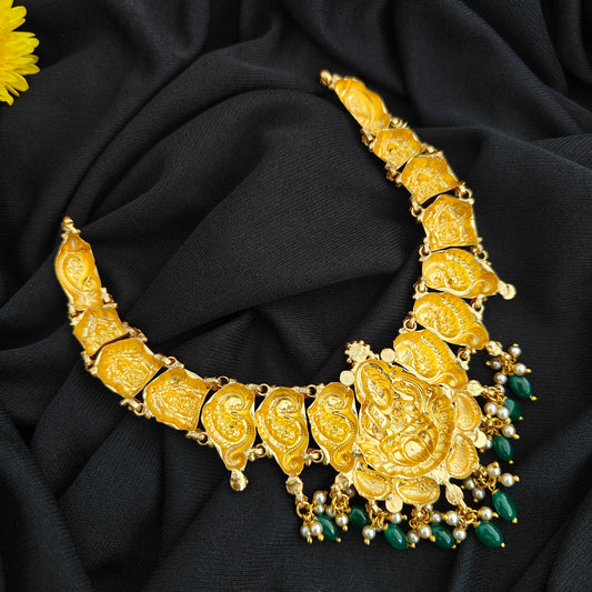 92.5 Silver  lakshmi devi  Necklace design-RCV321