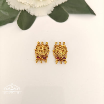 92.5-SILVER LAKSHMI DEVI SIDE LOCKETS -RCZ1042