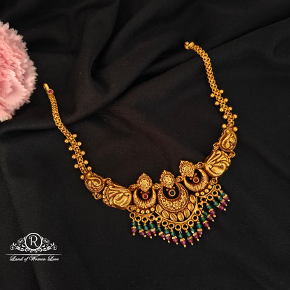 92.5 silver peacock desgin necklace set-RCJR1029