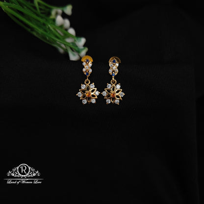 92.5 SILVER STONE EARRINGS-RCHD081