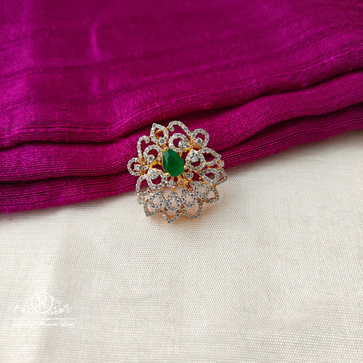 92.5 SILVER Diamond Finishing Pendant-RCSB016