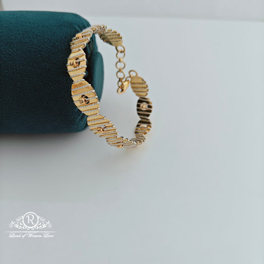 92.5 silver 2 tone italian Bracelet-RCMC009