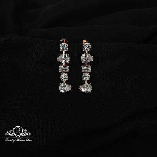 92.5 SILVER ROSEGOLD EARRINGS-RCG303