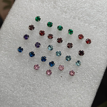 92.5 silver simple and Cute earrings - RCHS49