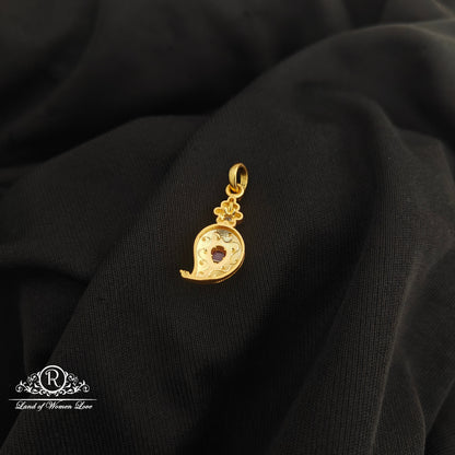 92.5 Silver with gold polish locket-RCR230