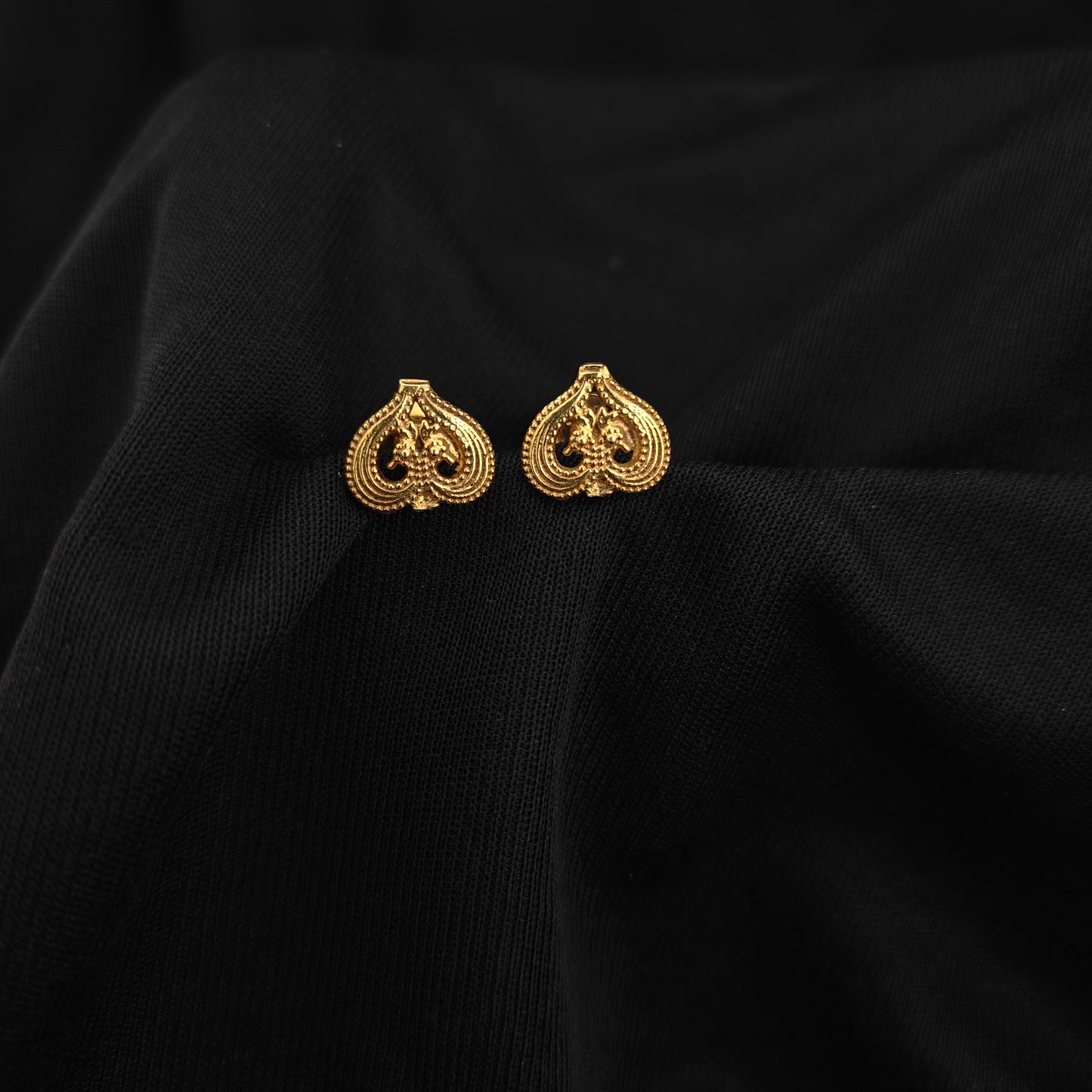 92.5 Silver with gold polish earrings -RCH1315