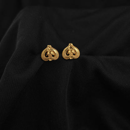 92.5 Silver with gold polish earrings -RCH1315