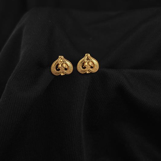 92.5 Silver with gold polish earrings -RCH1315