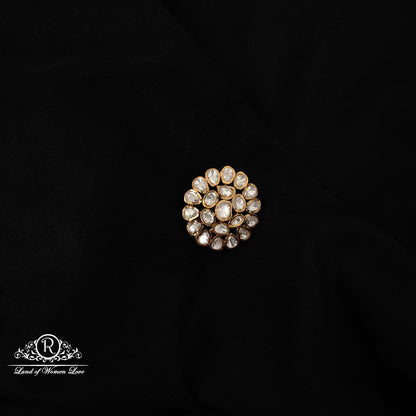 92.5-SILVER MOISSANITE Side Locket - RCMJ199