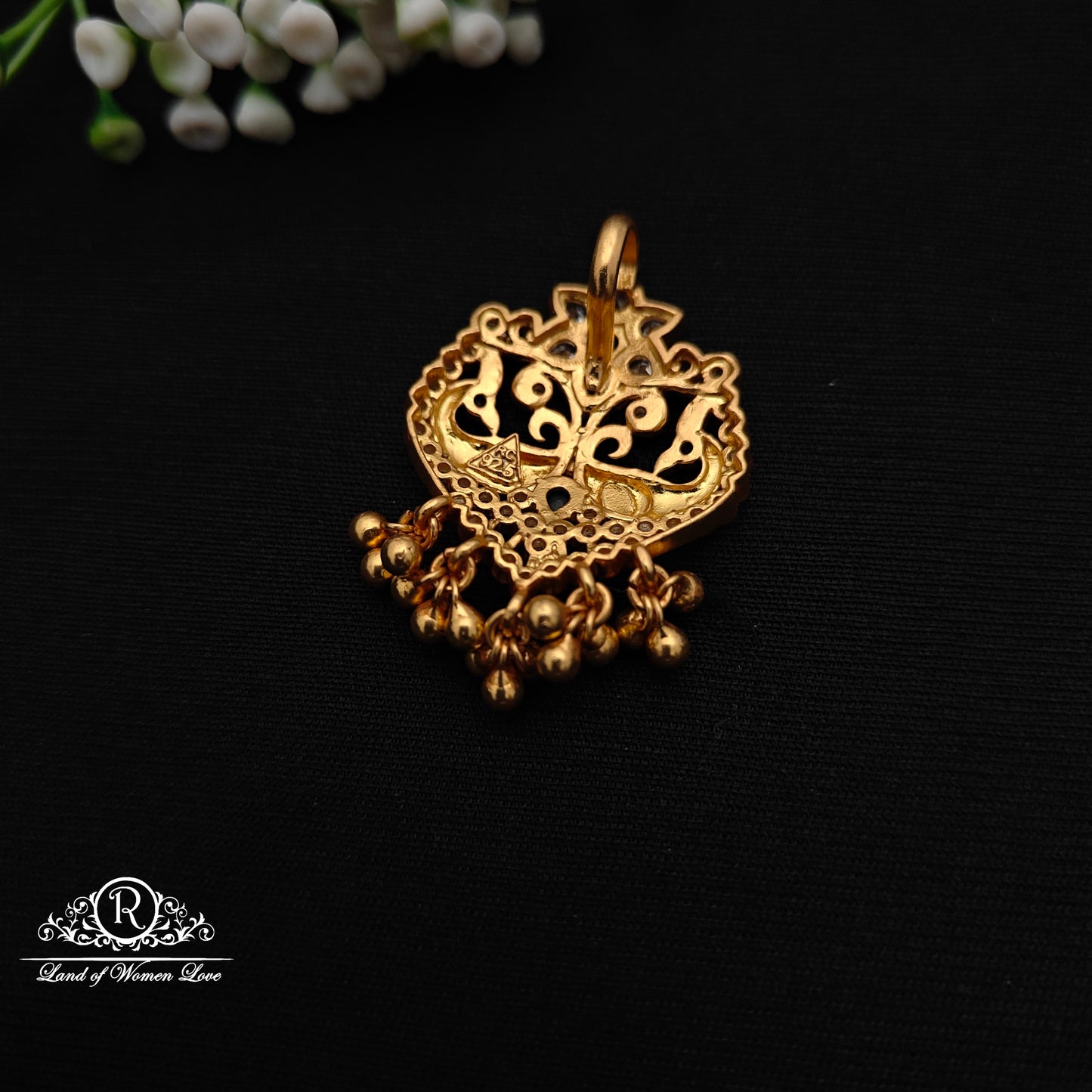 92.5 Silver Stone Pendant-RCCP485