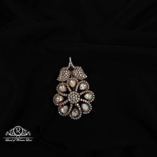 92.5 SILVER MOSSINATE PENDANT-RCG312