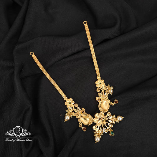 92.5 SILVER PEACOCK DESGIN NECKLACE-RCBH009