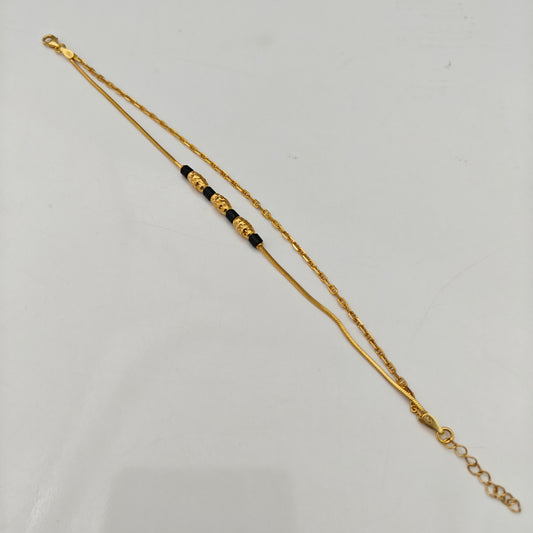 92.5 SILVER ROSE GOLD POLISH BRACELET-RCRB53