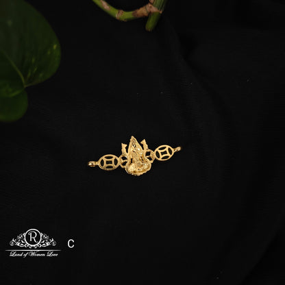 92.5 silver simple and Cute Lakshmi Devi Design mala locket -RCM434