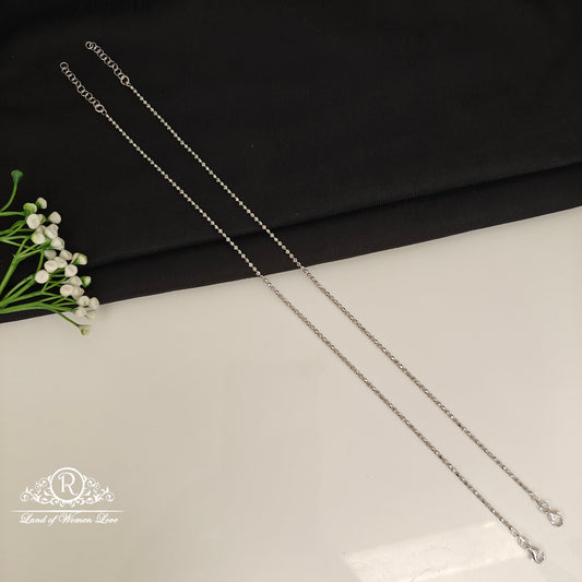 92.5 SILVER ANKLETS- RCG360-2