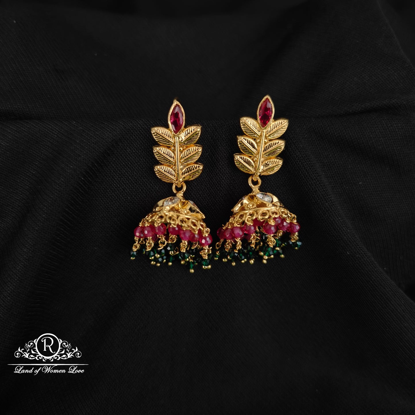 92.5 SILVER CHANGEABLE JUMKAS DESGIN EARRINGS-RCBH014