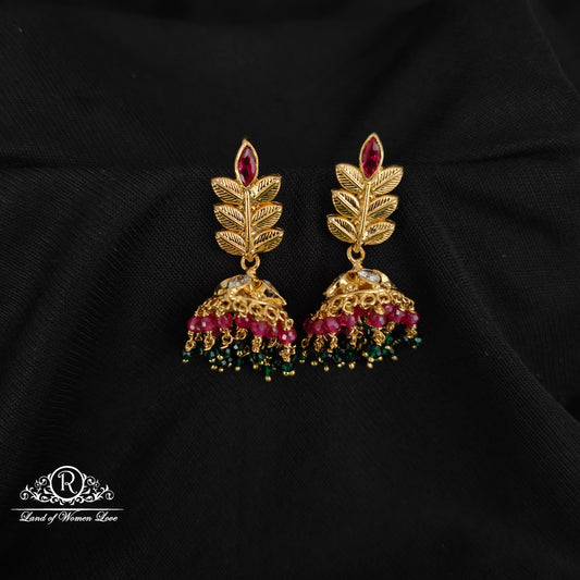 92.5 SILVER CHANGEABLE JUMKAS DESGIN EARRINGS-RCBH014