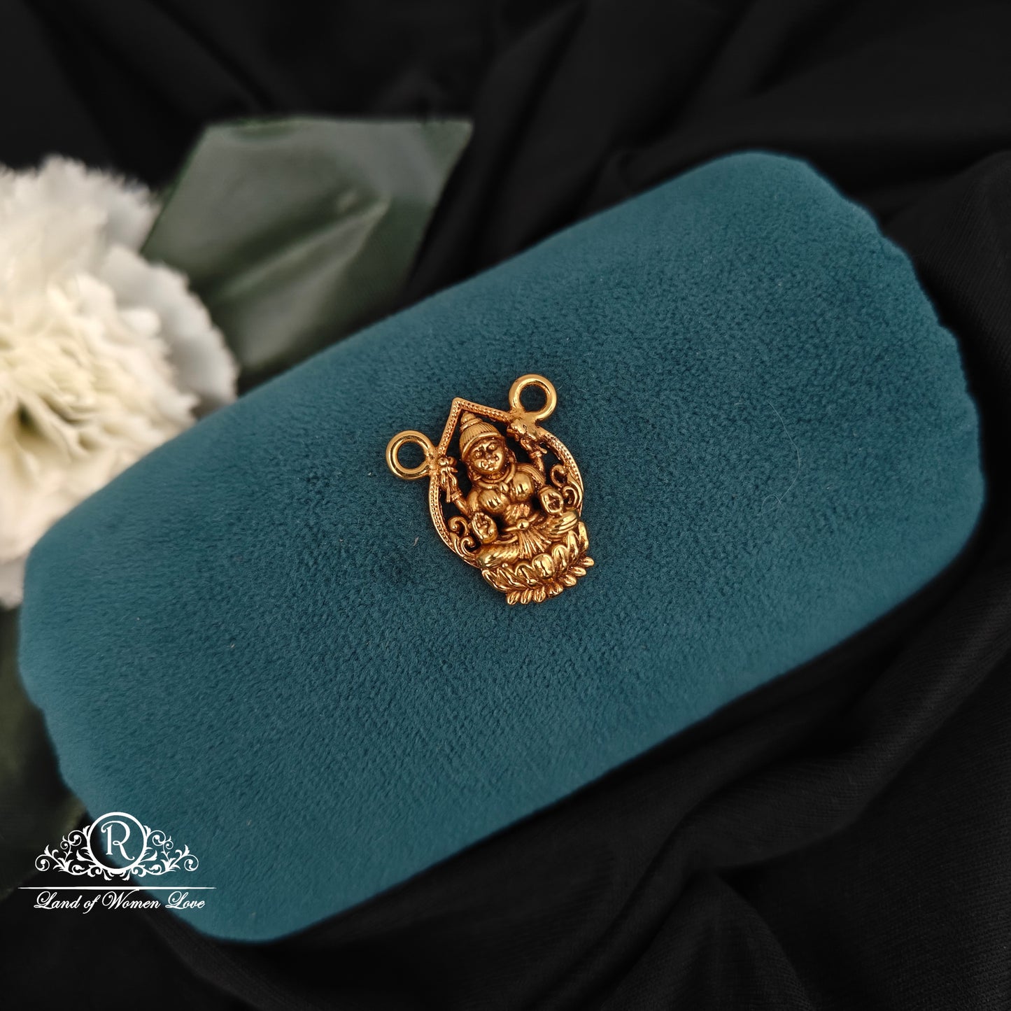 92.5-SILVER LAKSHMI DEVI MALA LOCKET -RCM1512