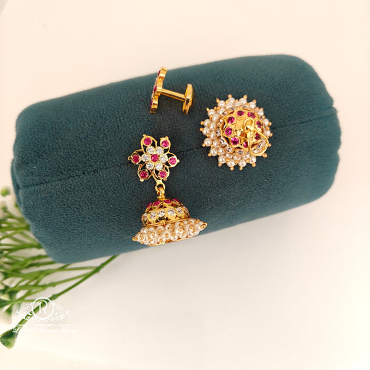 92.5 Silver handmade jumkas-RCK309