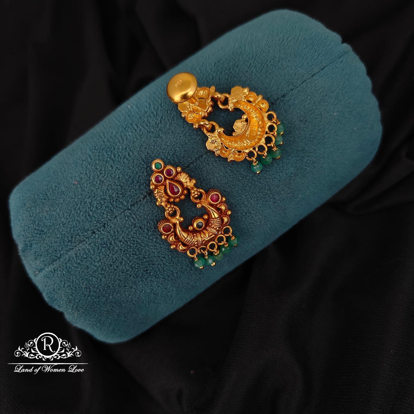 92.5 SILVER CHANDBALI EARRINGS-RCJR1045