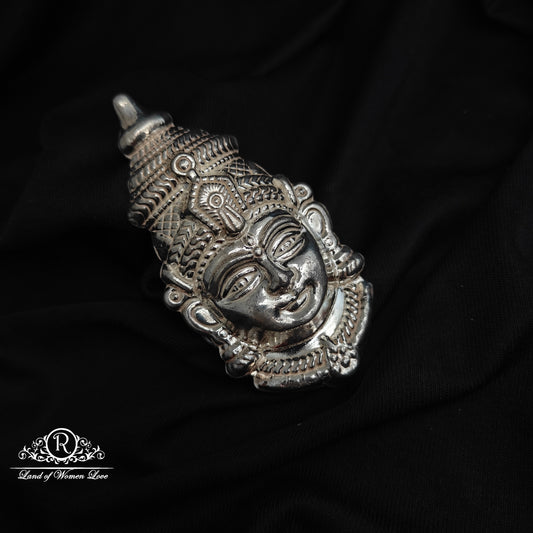 SILVER VARALASHMI FACE-RCRS055