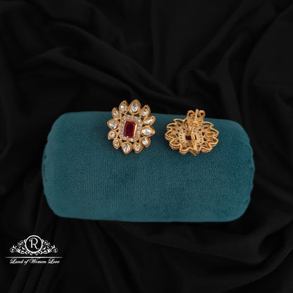 92.5 SILVER MOSSINATE EARRINGS-RCNJ02