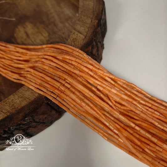 T-CORAL PIPE BEADS-RCMR17