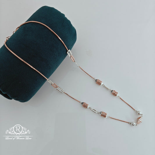 92.5 silver 2 tone italian chain-RCMC004