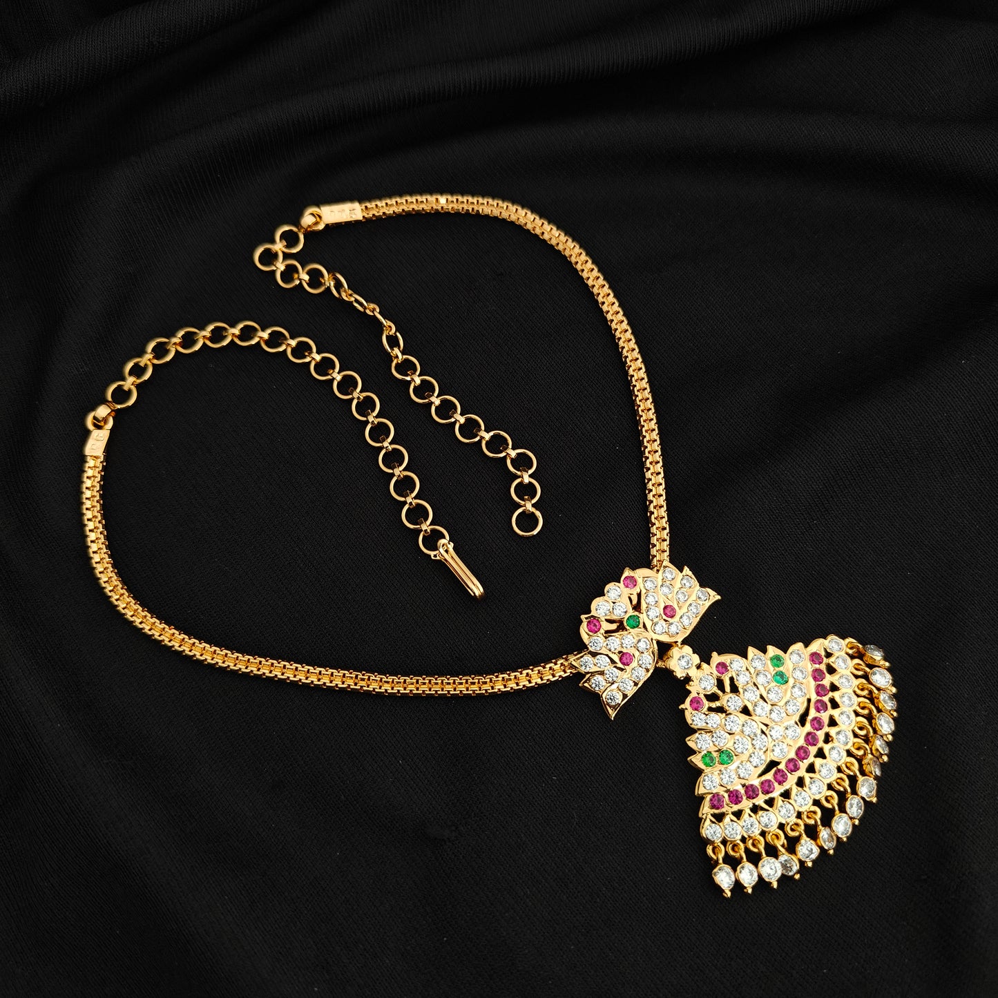 92.5 Silver Vintage Necklace -RCK351-1