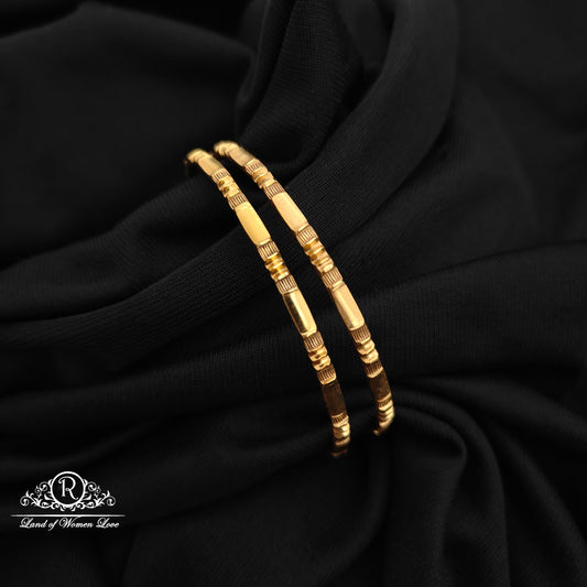 92.5 Silver with gold polish Bangles-RCH1302