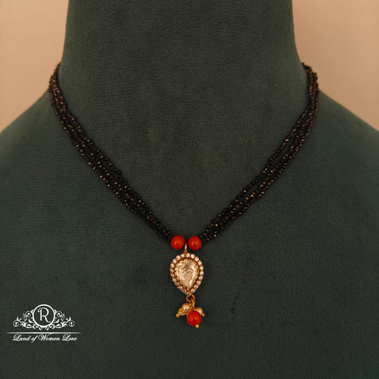 92.5 SILVER BLACK BEADS-RCH1245