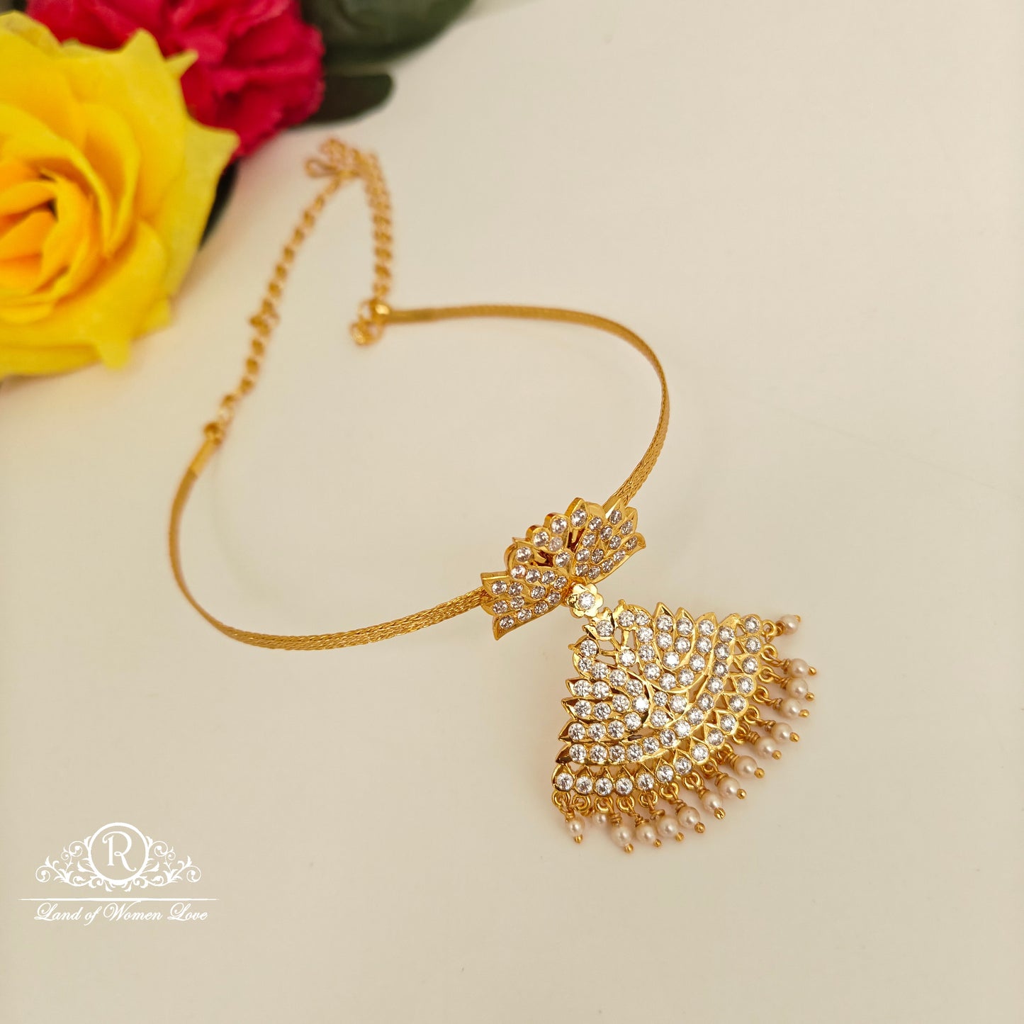 92.5 silver vintage nanu with fixed locket-RCK304
