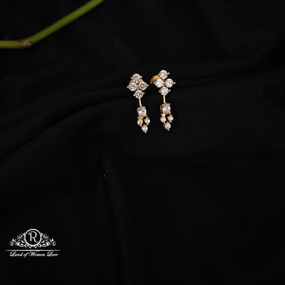 92.5 Silver simple and Cute earrings-RCH1022