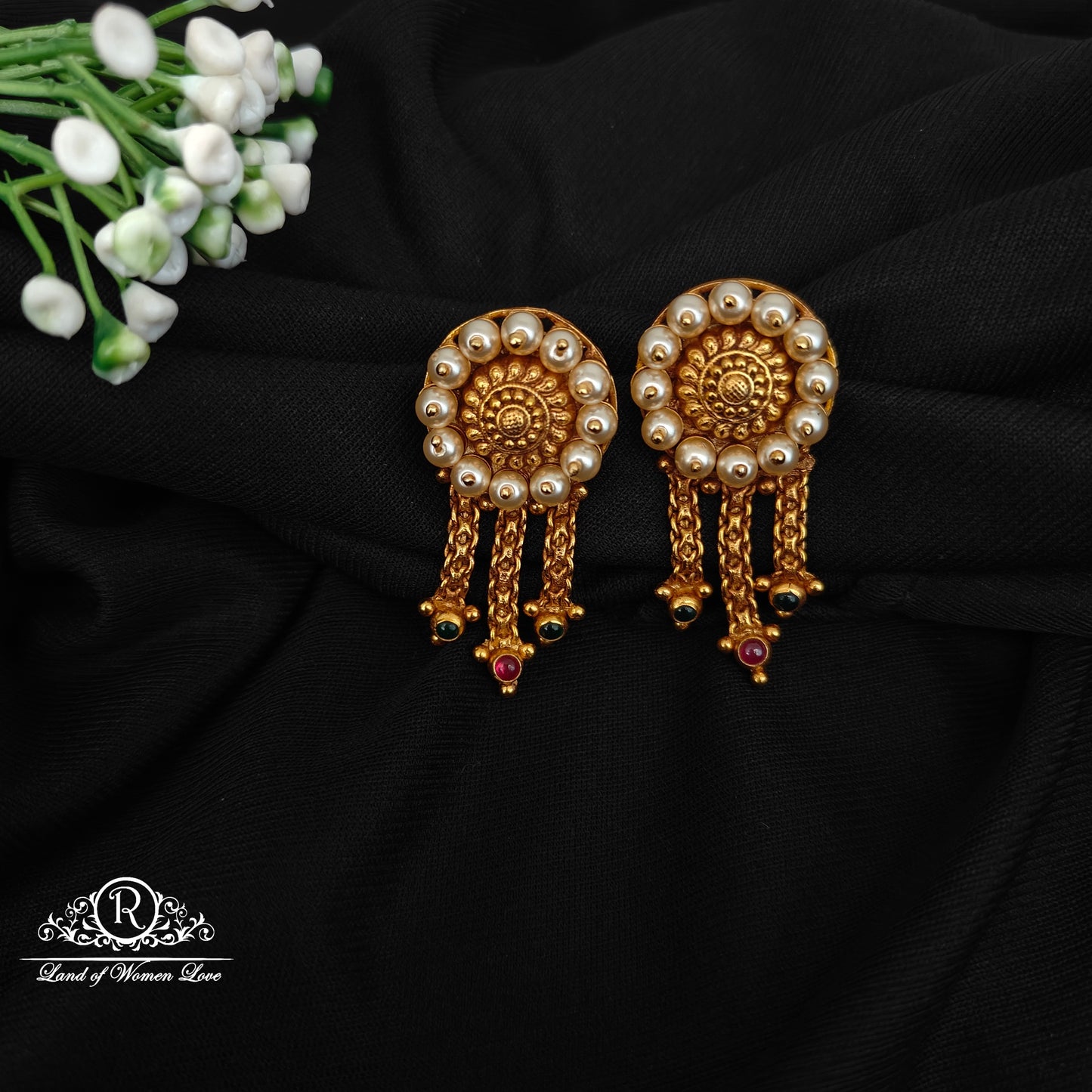 92.5 SILVERPEARL ROUND STUDS-RCJR1071