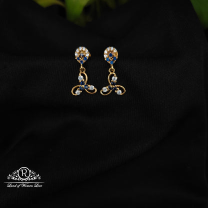 92.5 SILVER STONE EARRINGS-RCHD057