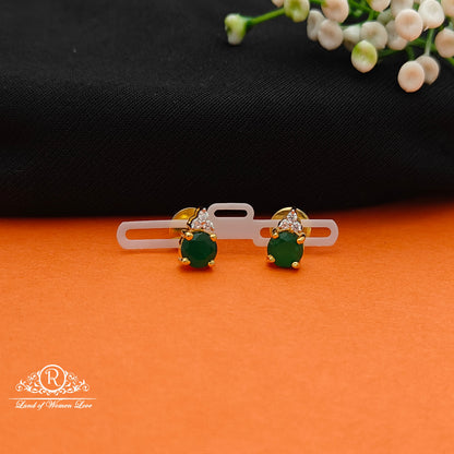 92.5 SILVER Diamond Finishing Earrings-RCCP108-1