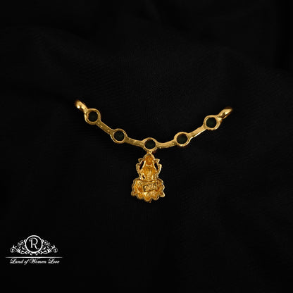 92.5  SILVER LAKSHMI DEVI MALA LOCKET -RCM1382