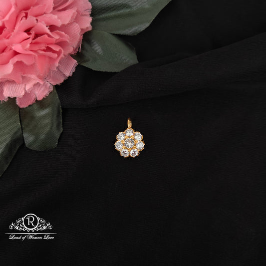 92.5 silver simple and Cute cz stones locket -RCJR421