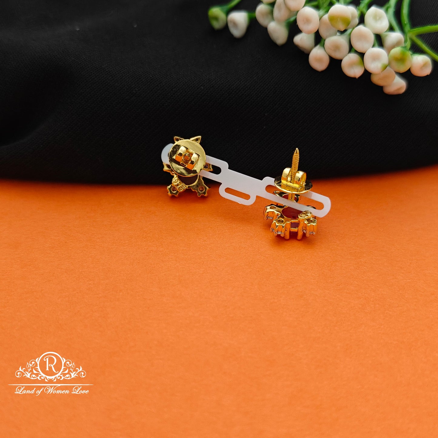 92.5 SILVER Diamond Finishing Earrings-RCCP105-1