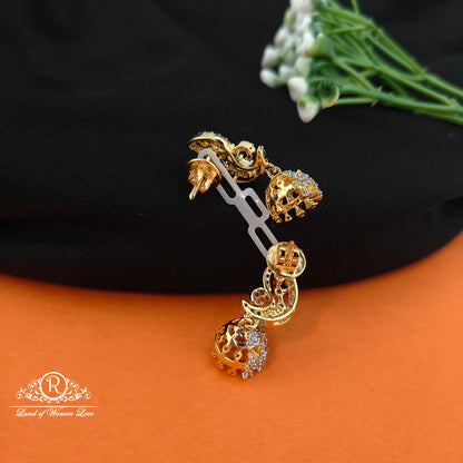 92.5 SILVER Diamond Finishing Earrings-RCCP93-1