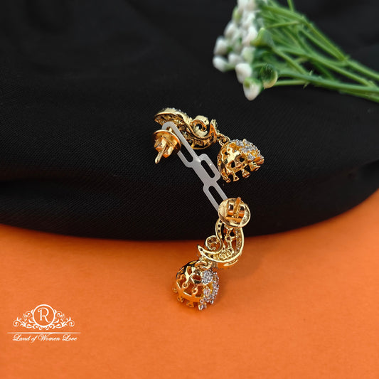 92.5 SILVER Diamond Finishing Earrings-RCCP93-1