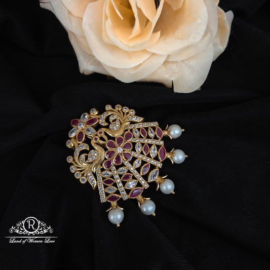 92.5 Silver Peacock Pendant -RCH1217