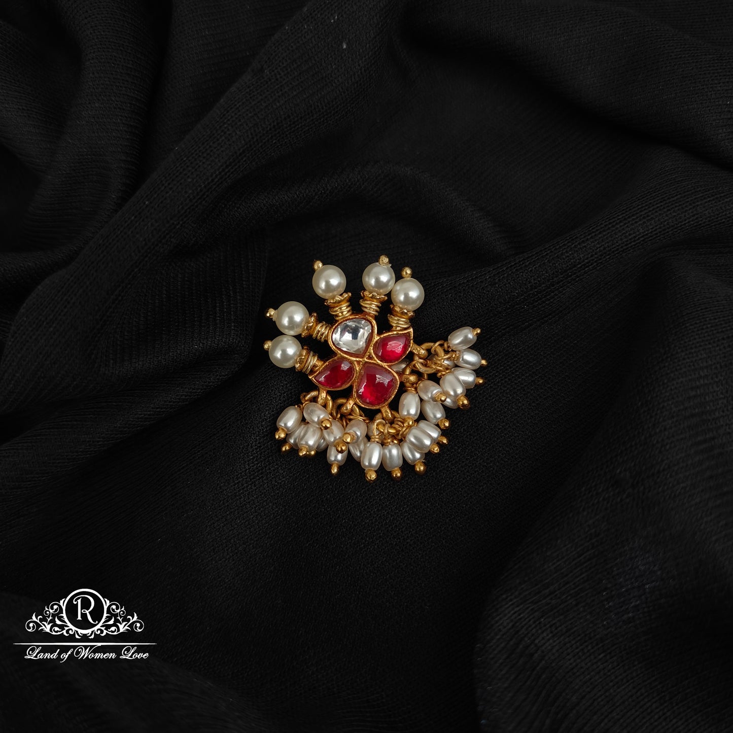 92.5 SILVER KUNDAN PENDANT -RCM1429