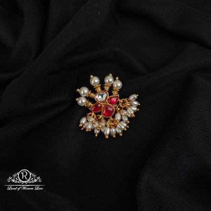 92.5 SILVER KUNDAN PENDANT -RCM1429